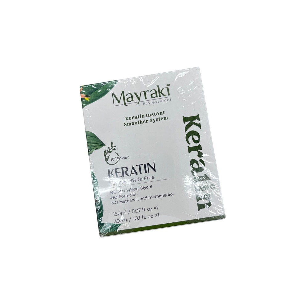 Mayraki Professional Keratin Instant Smoother System Formaldehyde Free Vegan Set